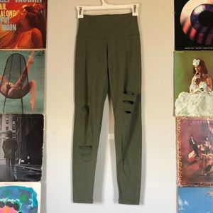 Olive Green Aerie Leggings